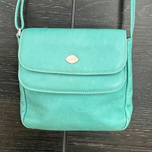 The Trend Turquoise Italian Leather Xbody
